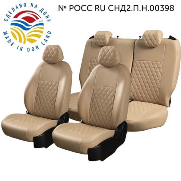 Чехлы Экокожа Турин Ромб на Chevrolet Rezzo Чехлы Экокожа Турин Ромб на Chevrolet Rezzo